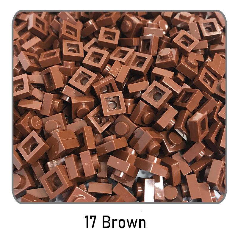 500Pcs Diy Pixel Art Building Blocks Thin Figures Bricks Compatible With 3024 1X1 Square Bricks Bulk Assemble Toys Gift For Chil