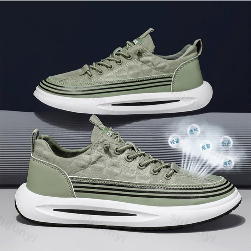 Fashion Men Shoes Sneaker Platform Sports Shoes Autumn Fashion Students Comfortable Outdoor Ice Silk Cloth Breathable Casual Shoes