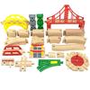 Educational Toy for Child New Kinds Wood Track Accessories Beech Wooden Train Track Railway Toys Fit Biro Wooden All Brand Track