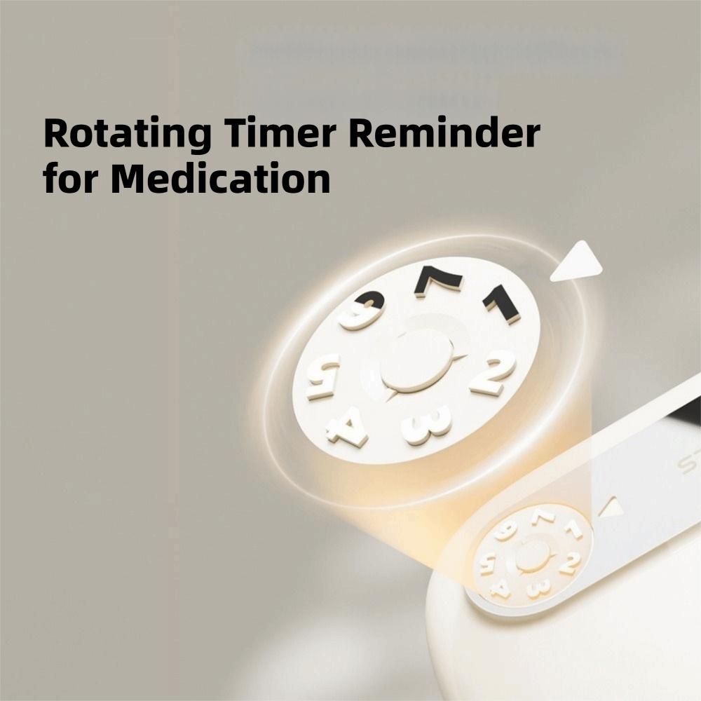 Mini Double Layer Pill Organizer Moisture-Proof Pill Dispenser Vitamin Container  Travel