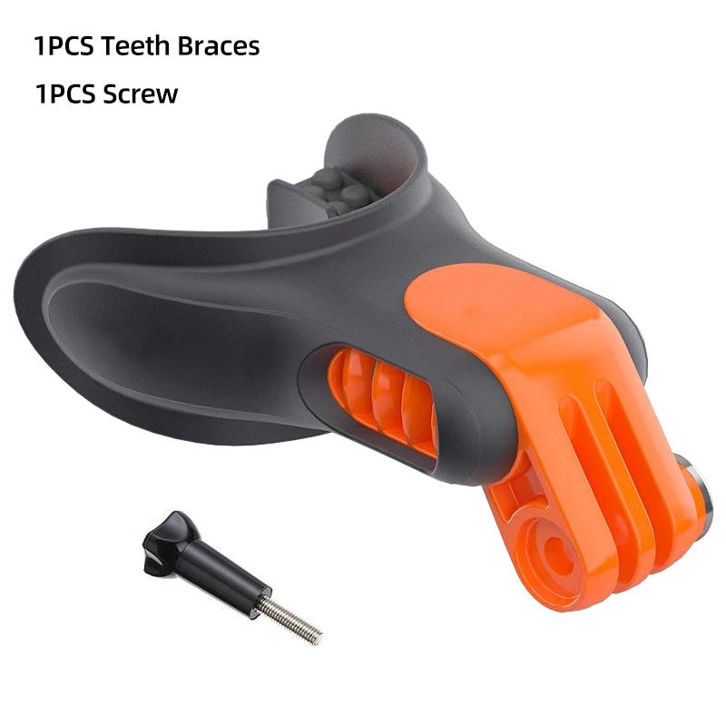 

Surf Teeth Braces Монтажный кронштейн для рта для GoPro Hero 12 11 10 9 8 7 5 Insta360 X2 X3 DJI Osmo Экшн-камера Аксессуары