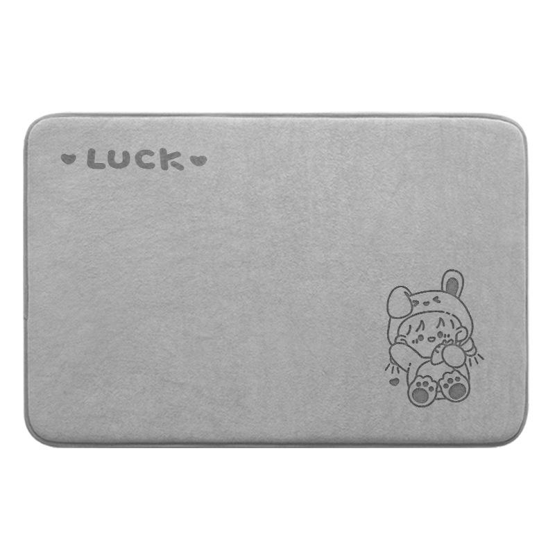 Bathroom Floor Mat Strong Absorbent Little Girl Printed Household Floor Mat Dirty Toilet Mat Mat