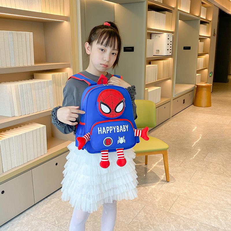 Trendy Cool Cartoon Cute Boys And Girls Backpack Kindergarten Primary School Bag Children'S Backpack