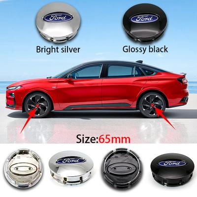 AJJ1 4Pcs Abs Car Styling Wheel Center Hub Cap Emblem Logo Hub Cap For Fiesta Mondeo Fusion Explorer Escape Shelby Car Styling