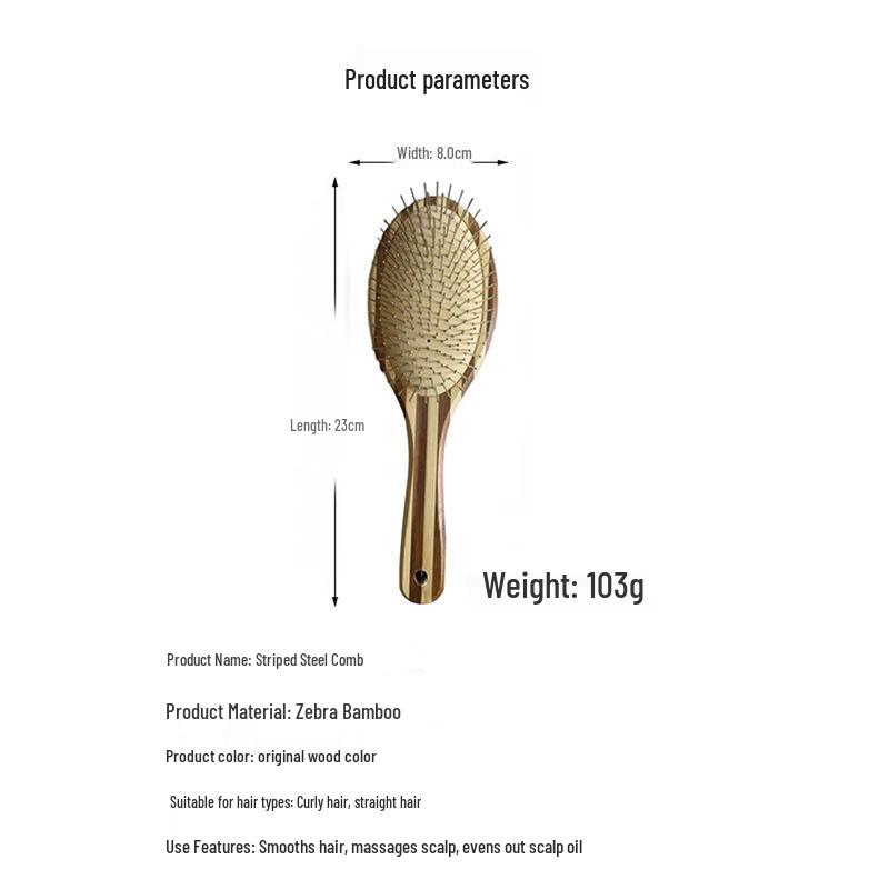 Anti-static Steel Needle Massage Air Cushion Comb with Fluffy Steel Teeth
