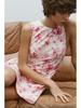 2025 Spring Women's Slimming French Floral Print Poplin Jumpsuit Dress
