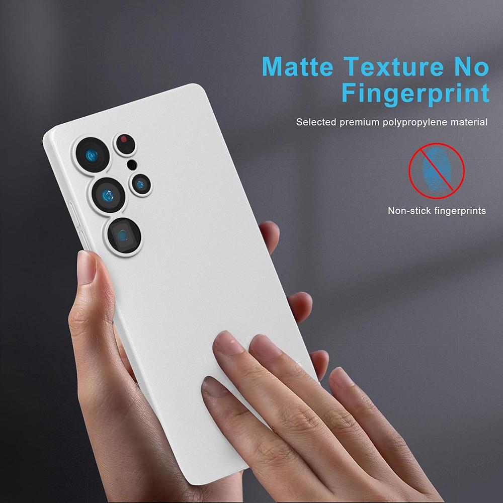 0.3mm Ultra Thin Matte Case For Samsung Galaxy S25 S24 Ultra Plus S25+ Transparent Frosted PP Hard Cover Flexible Phone Cover