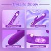 2 In1 G Spot Rabbit Vibrator Telescopic Dildo Powerful Vibrating Nipple Clitoris Stimulator Massager Adult For Women Sex Toys