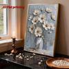 5D DIY Frameless Pearl Painting Flower Pattern Painting Kit, Suitable for Home Living Room Bedroom and Other Wall Decoration Art Paintings