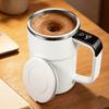 316 Stainless Steel Magnetic Self-Stirring Coffee Mug Rechargeable Portable Automatic Mixing Water Cup with Charging Cable