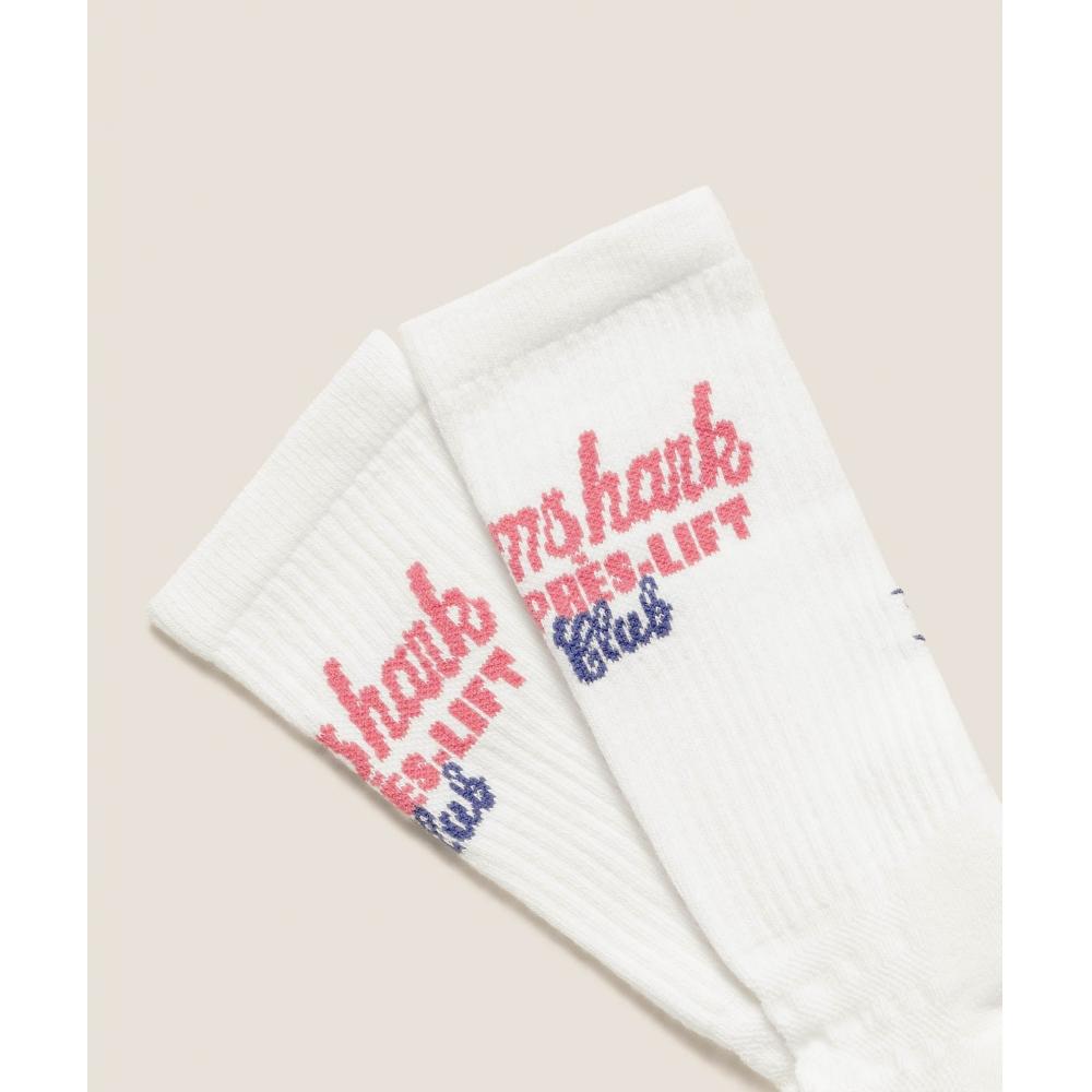 Gymshark Apres Lift Graphic Crew Sock Single Soft White I1c6t Wcmy