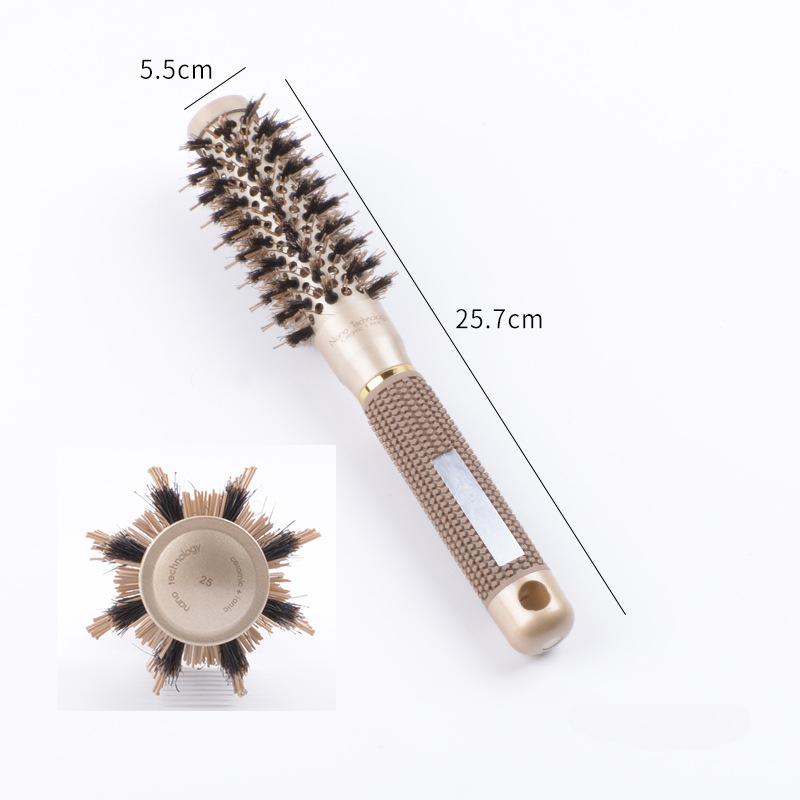 

1 шт., 4 размера, профессиональная салонная расческа для укладки волос, круглая расческа для завивки волос, щетки для завивки волос, расческа-бочка, парикмахерский инструмент для укладки волос