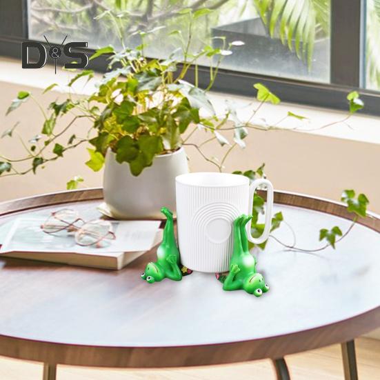 3 Stück Handstand Frosch Pflanzer Topf Füße Indoor Outdoor Garten Blumentopf Halter Riser Lifter Stand Frosch Figur Statue Skulptur Dekoration