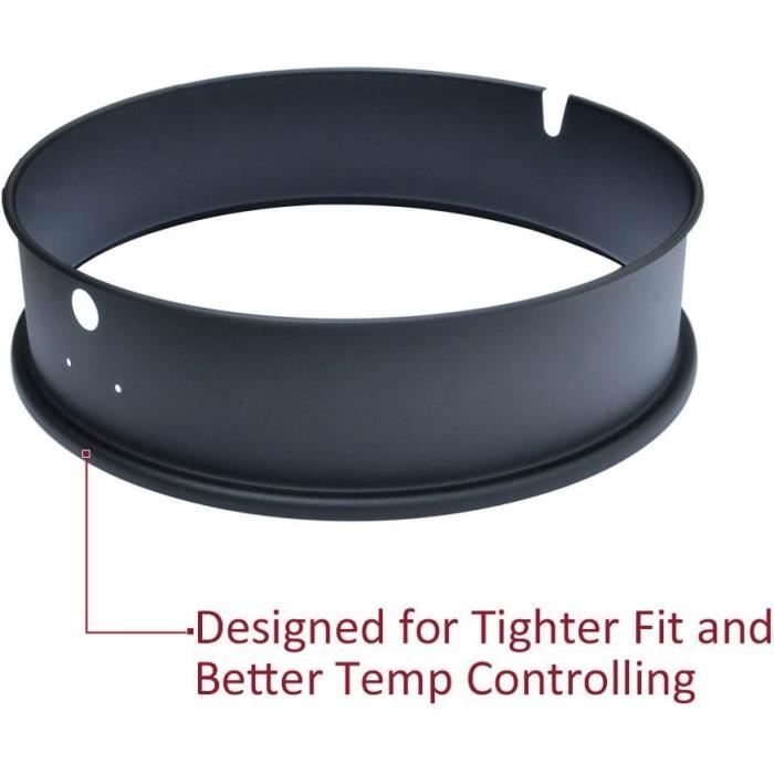 Kit tournebroche - onlyfire - 57cm - acier - noir - compatible weber 2290