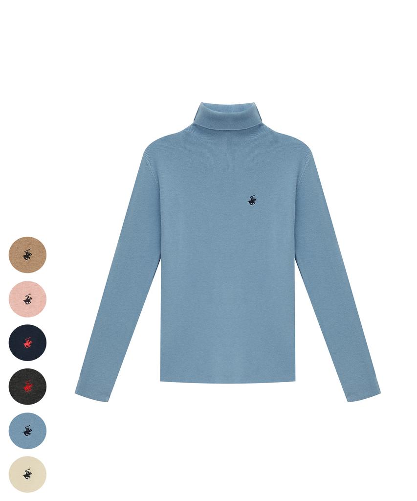 BHPOLOCLUB Women'S Daily Viscose High-Neck Knit 7 Colors Tk029