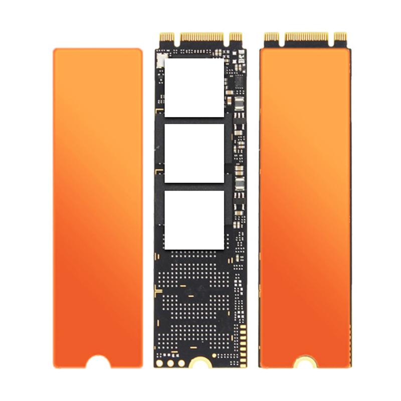 JEYI M.2 NVMe Copper Heat Sink with Thermal Pad and Rubber Straps for 2280 SSD Laptops Cooling Heatsink