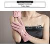 Women's Winter Bow Leather Gloves: Thick Velvet, Windproof, Waterproof, Warm Cycling Gloves