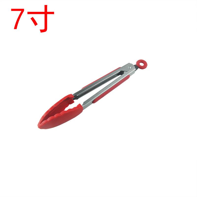 7/9/12inch Silicone Kitchen BBQ Tongs Stainless Steel Locking Cooking Tongs with Silicone Tips Non-Slip Food Tongs for Cooking