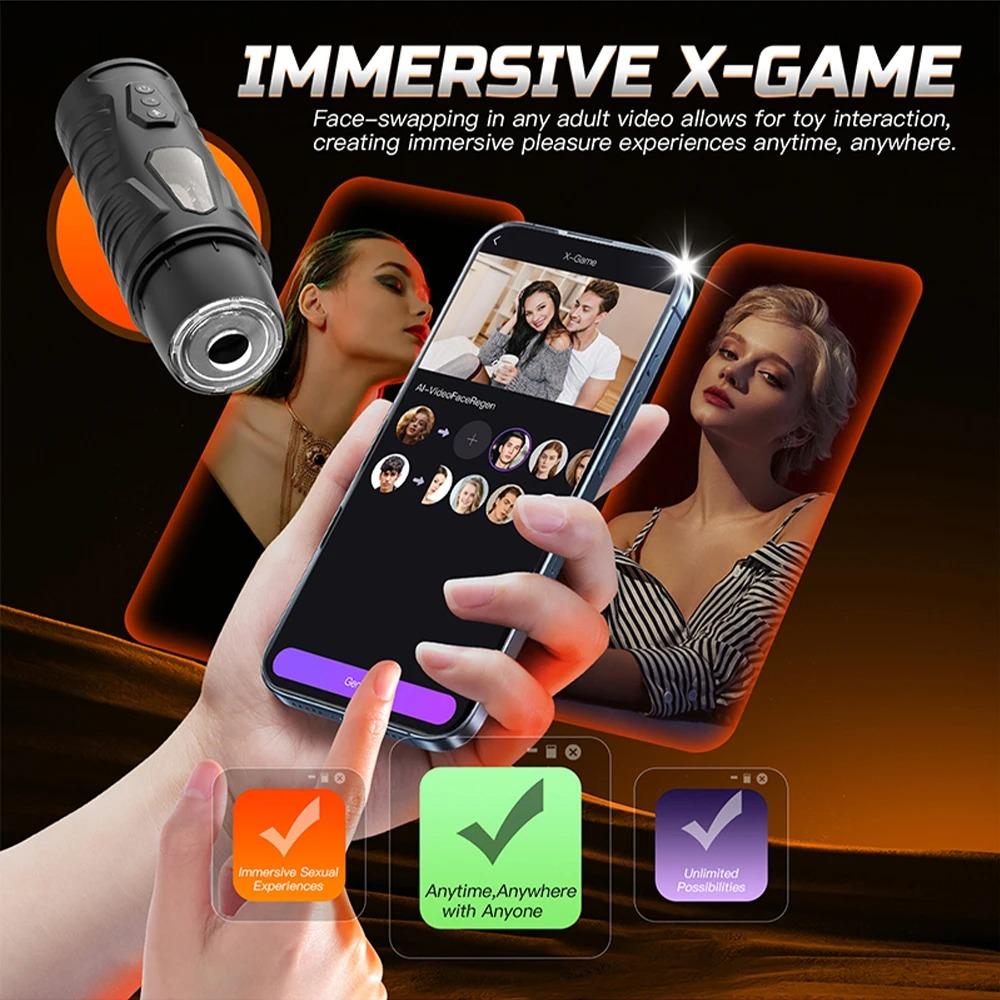 Automatic Telescopic Rotating Suction Cup Hands-free Male Masturbator APP Control Vacuum Sucking Blowjob Smart Sex Robot for Men