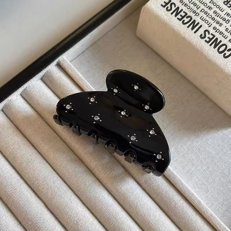 Colorful Diamond Acetic Acid Hair Claw Sweet Elegant Bangs Side Clip Small Grab Clip Women Girls Half Tied Hair Claw Accessories