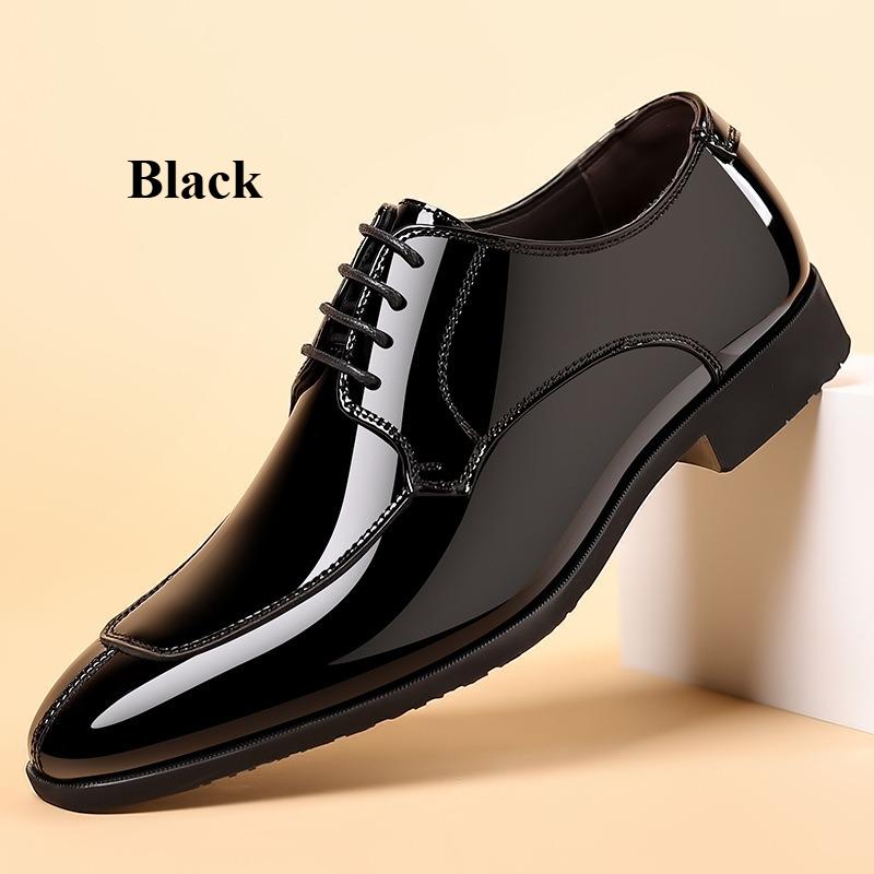 Men Dress Shoes Quality Patent Leather Business Shoes Fashion Casual Office Footwear Luxury Party Wedding Shoes for Men Footwear