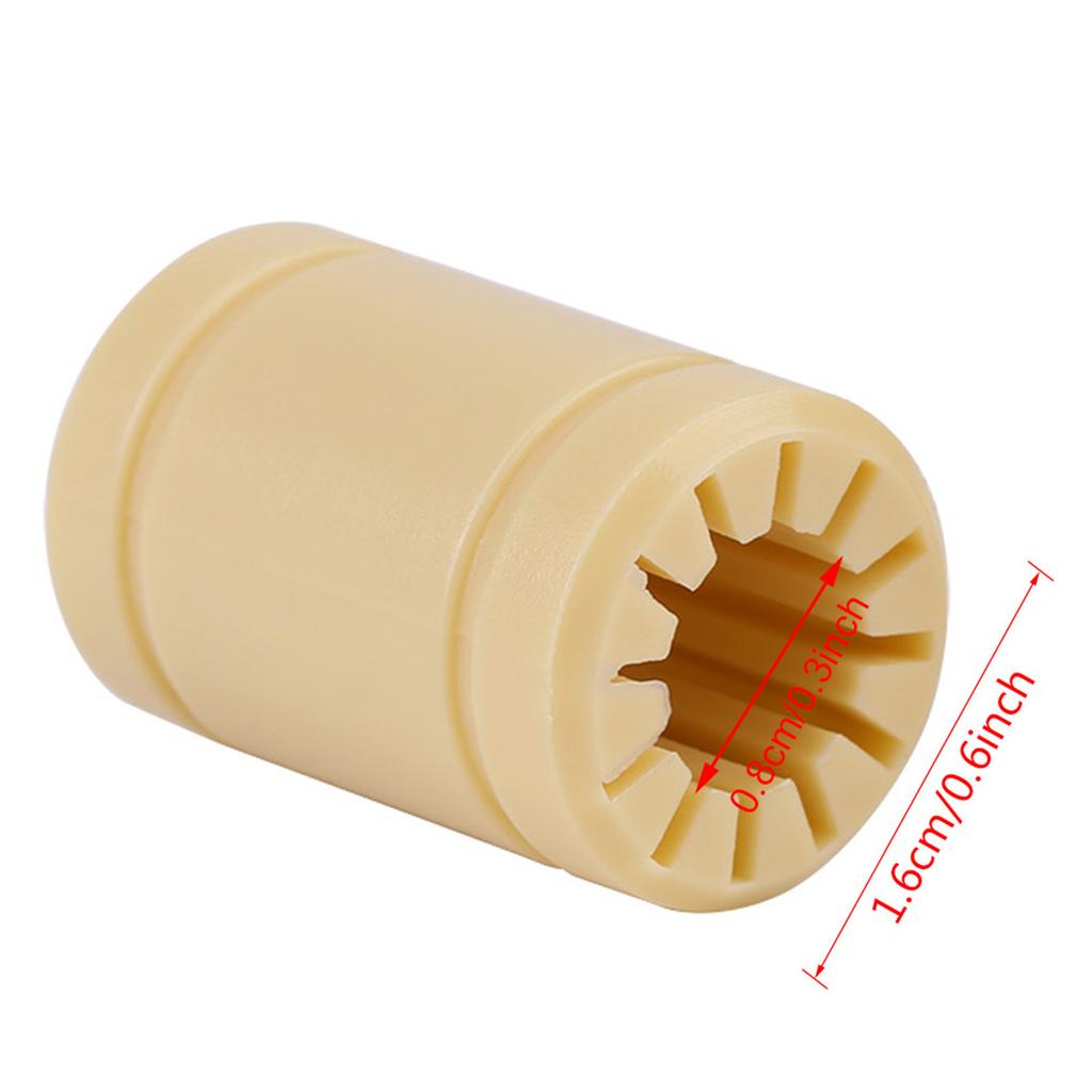 8 Stück Set 3D Drucker Festpolymer LM8UU Lager 8mm Welle