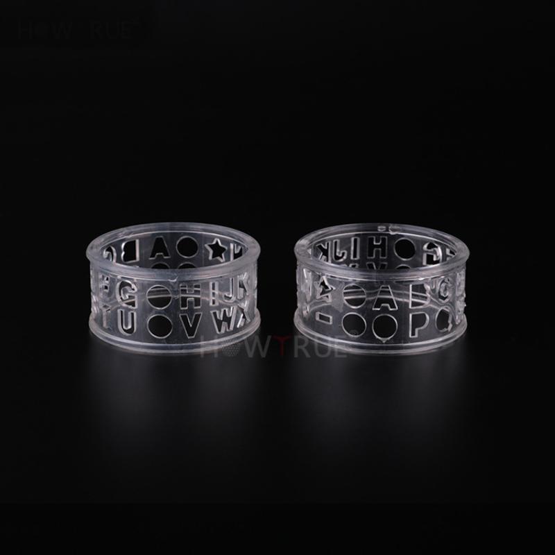 Transparent Golf Ball Letters Alphabet Liner Line Marker Plastic Template Monogrammer Drawing Mark Tools Golf Training Aids