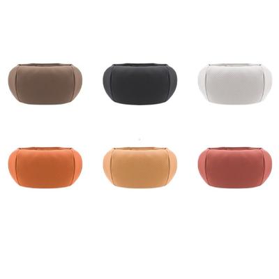 Luxury Nappa Leather Car Seat Headrest Universal Car Interior Seat Protect Neck Pillow Soft and Fluffy, Suitable for All Seasons