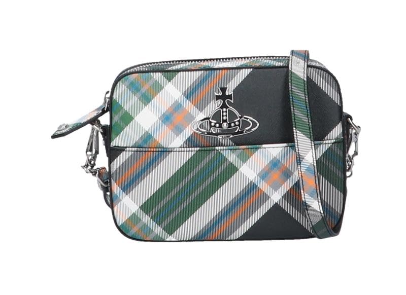 

Vivienne Westwood Derby Camera 4304006Y S0012 Tartan Green Bag, O102, [Used] зелений