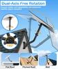 PAHTTO Starlink Gen 3 Mount 28.3-inch Adapter 2-in-1 Router Satellite Dish Wall Roof Evas Mount Kit All-metal 360-degree Rotatable Pole