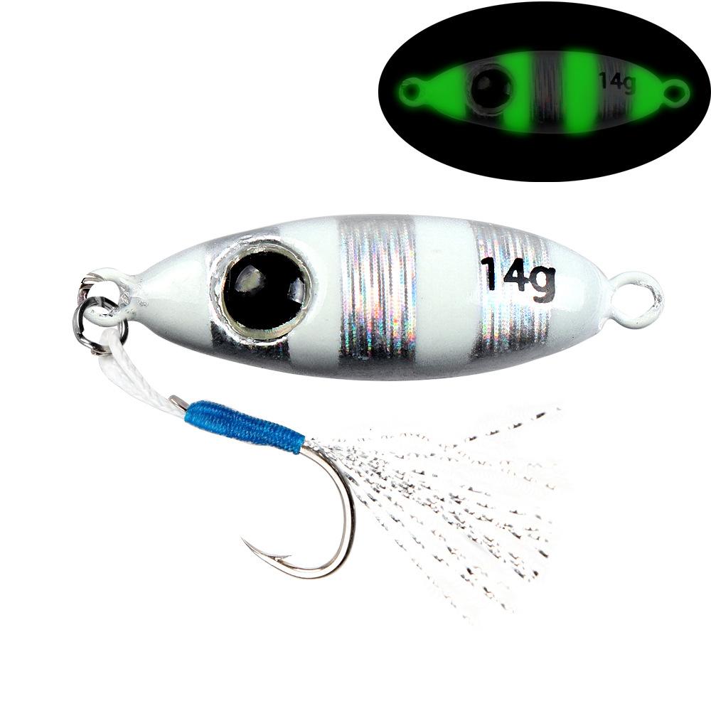 Sea Fishing Lure Jigging Bait Long Casting Laser Big Eye5.5g-21gMetal Hard Bait Bass Red Snapper Special Fake Bait
