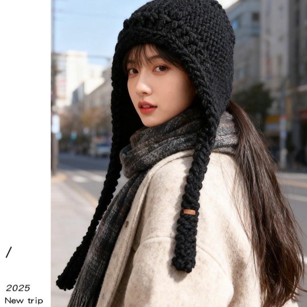 Ear Warmth Knitted Balaclava Hat Breathable Beanie Hat Knitted Hat for Autumn Winter Season