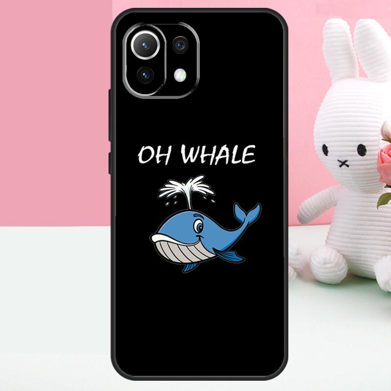 Whale Fish Wave Sea Case For Xiaomi 15 14 Ultra 13T 14T 15T 17 Pro Max POCO X7 Pro X5 X6 F5 F6 F7 F8 Ultra Funda