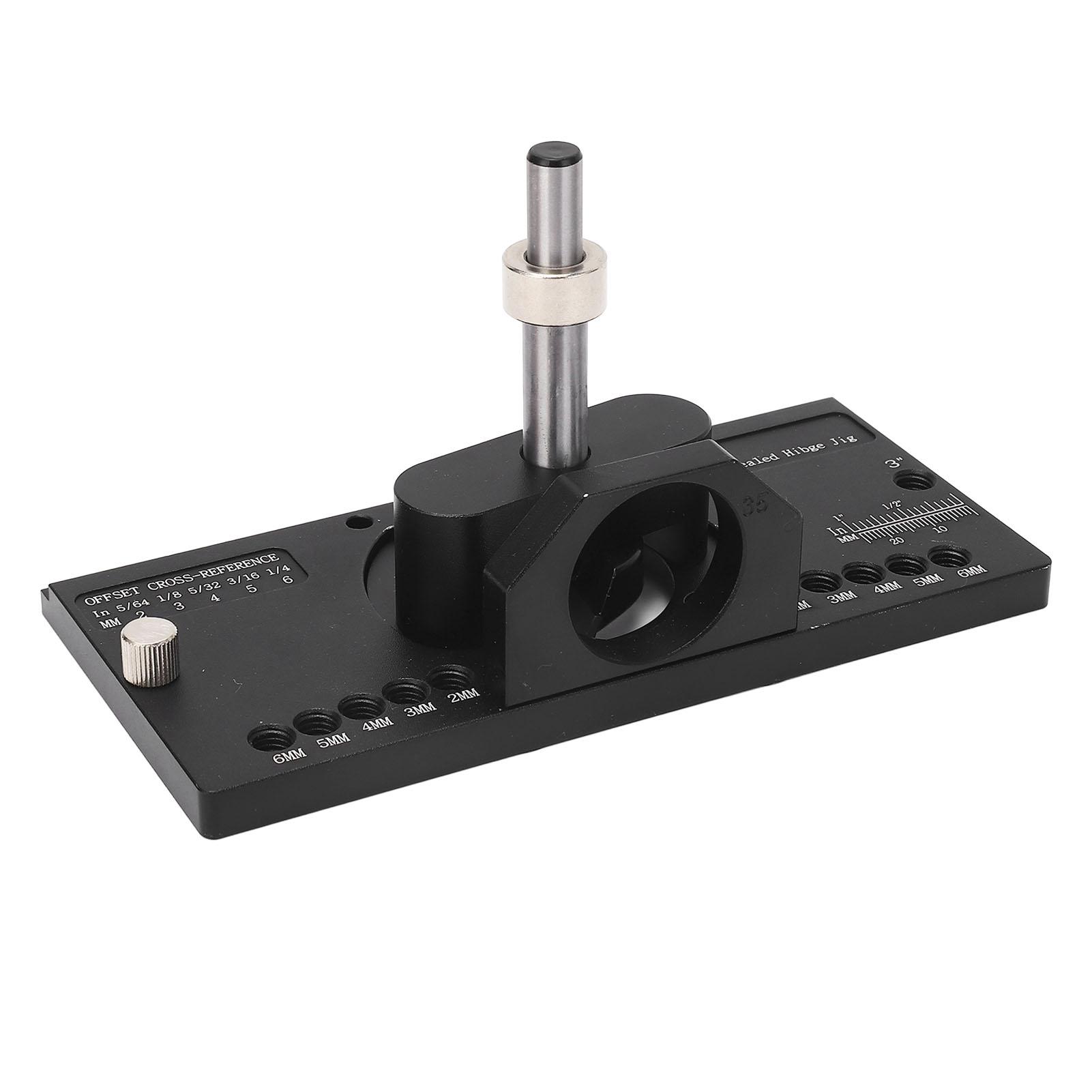 

Concealed Hinge Jig Kit 35mm Woodworking Metal Hole Drilling Mounting Tool for Cabinet Doors