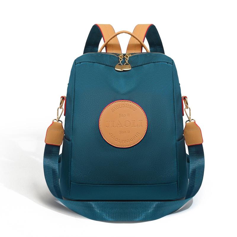 

High End Women s Bag Korean Version Fashionable Single Shoulder Portable Backpack Fashionable Versatile Commuting Backpack Large Capacity синій