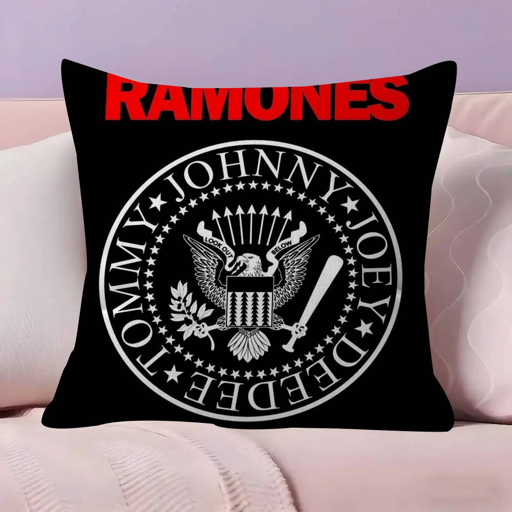 Poszewka na poduszkę kreskówka Prezent Poszewka na poduszkę Sypialnia Dom Sofa Krzesło Siedzenie Dekoracja poszewka na poduszkę Zespół Rockowy RRamones ANIME