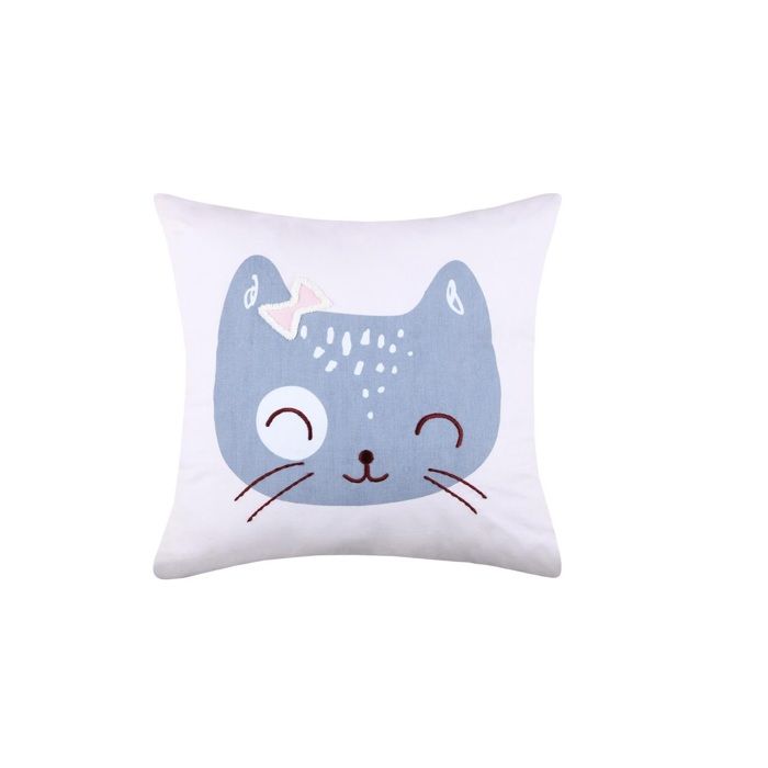 Coussin - Zoeline - le chat - 40 x 40 cm - 100% Coton - Oeko-Tex®