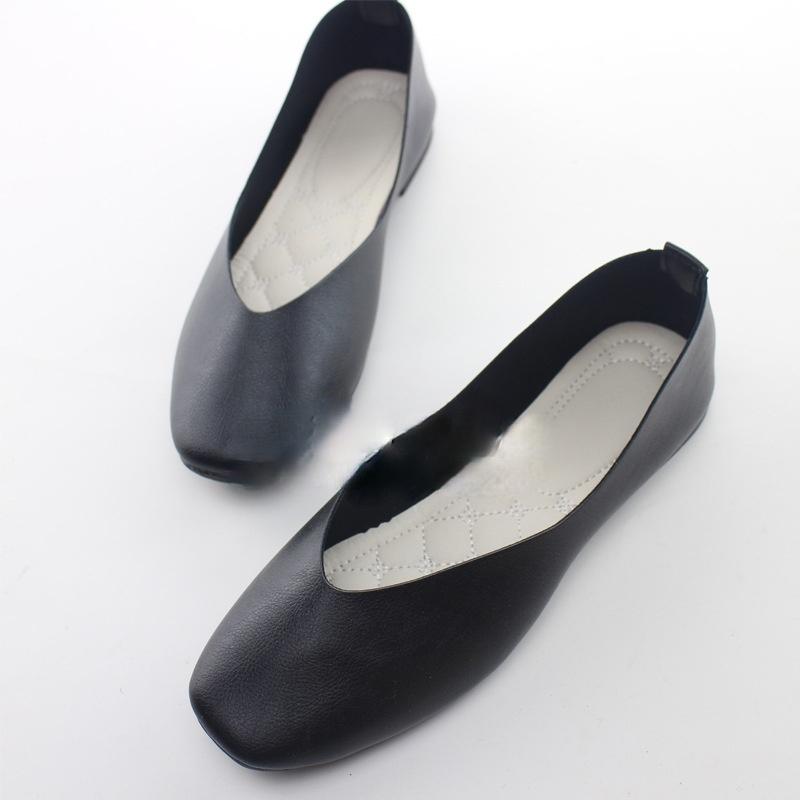 

Женские повседневные балетки Туфли на мелкой подошве Мягкая обувь Туфли на плоской подошве Рабочая обувь 41 чёрный