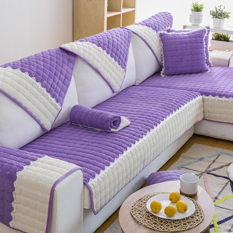 Pluche Bankhoes Verdikt Antislip Woonkamer Bank Relaxfauteuil Hoes Universele Volledige Hoes Stofdichte Meubilair Beschermhoes 70x90cm