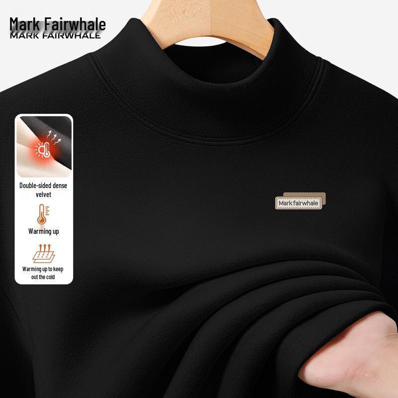 Mark Fairwhale Men's German Velvet Warm Long-Sleeve Base Layer T-Shirt