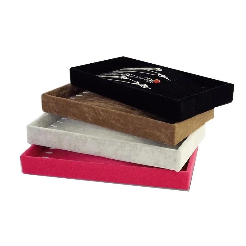 Multicolor Velvet Jewelry Tray Necklace Pendant Display Tray Jewelry Window Counter Tray Jewelry Tray 22*11cm