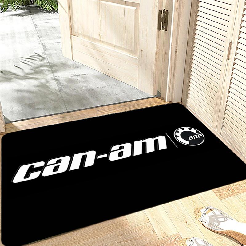 Foot Rug Welcome Floor Mat for CAN-AM BRP Racing Motorcycle Entryway Hallway Carpet Kitchen Water Absorb Rugs Fluffy Home Decor