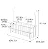 Yamazaki Jitsugyo 6617 Hook Bathroom Basket Wide White X X H37cm Tower Good Ventilation Large Capacity Storage All Together Approx. W40.5 D16.5