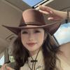 Knight Hat Western Cowboy Hat Wide Brim Sunscreen Cap Retro Summer Sun Hat  Travel