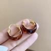 Maillard Tiger Eye Stone Earrings, Retro and Versatile, Light Luxury, High-end, Simple and Fashionable Women's Earrings