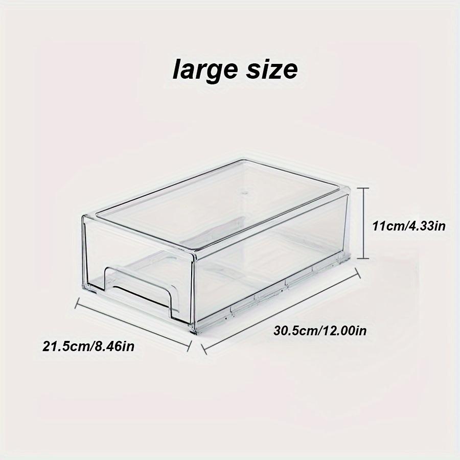

Acrylic Cosmetic Organizer with Drawers - Transparent Dust-Proof Large Capacity Storage for Bathroom чистый