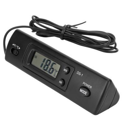 Termómetro para coche, reloj digital de temperatura para coche, reloj electrónico ABS de alta precisión y multifuncional, reloj digital para coche