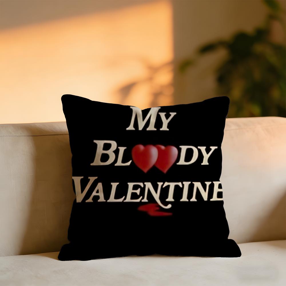 My Bloody Valentine Loveless Cushion Cover Cozy Velvet Throw PillowSoft Warm Cushion For Sofa  Bed