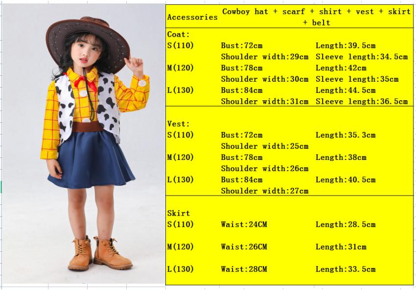 Cosplay Halloween, Toy Story cosplay Woody, children's costumes Western cowboy costume party stage costumes