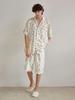 [LUNALUZ STUDIO] Men's Lavien Modal Short-Sleeve Collar Two-Piece Pajama Set [Shipped from Korea] 100% Authentic